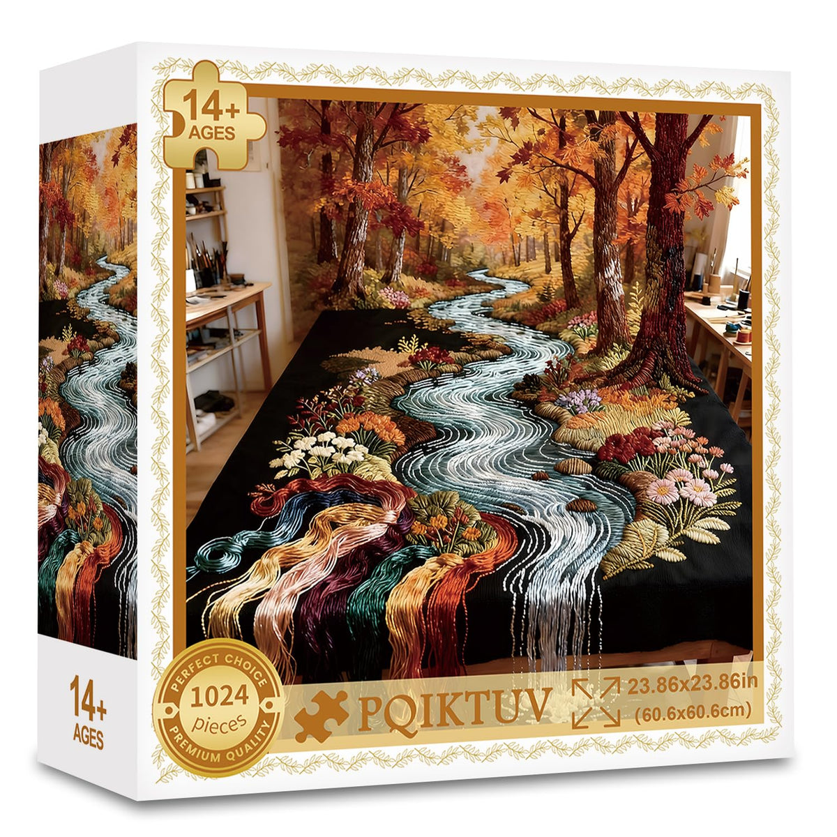 1024 Piece Puzzle for Adults, Four Seasons Window View