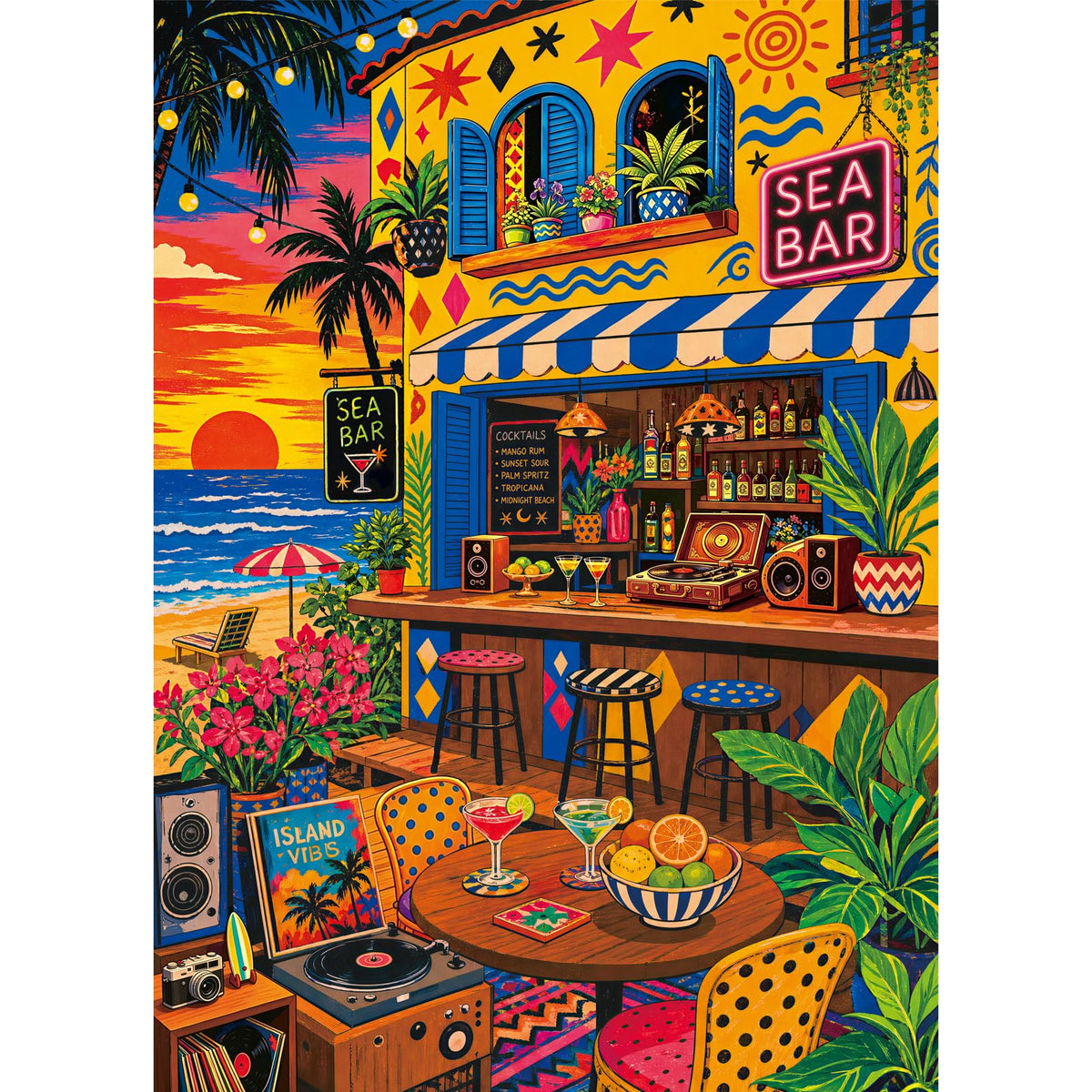 HUADADA Puzzles for Adults 1000 Pieces-Rabbit House Puzzles