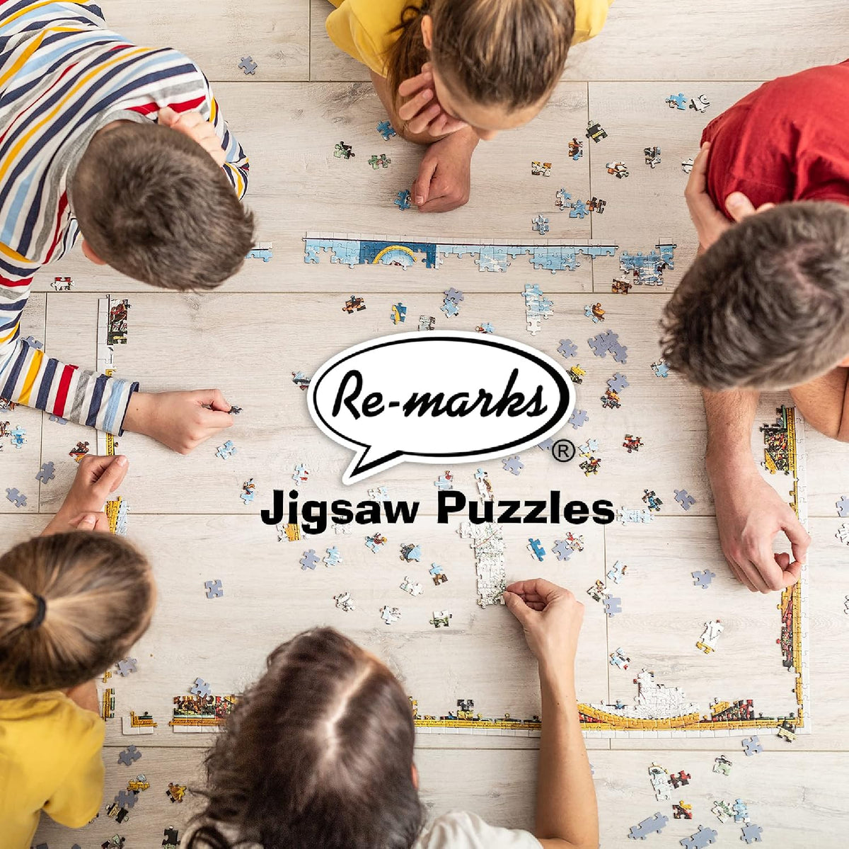 Re-marks Cat Postage-Stamp Collage Puzzle, 500-Piece Puzzle for All Ages