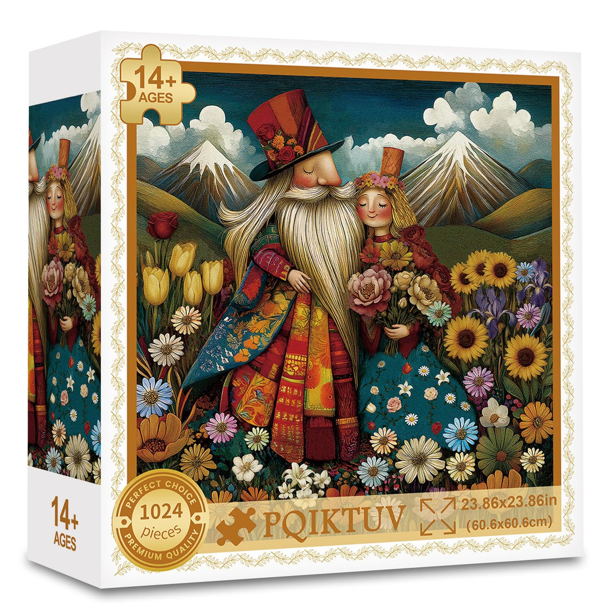 1024 Piece Puzzle for Adults, Four Seasons Window View