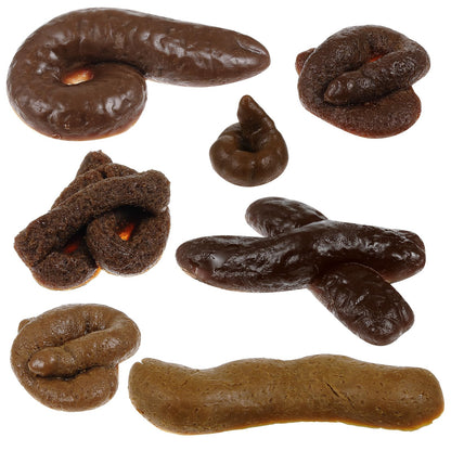 Chivao 7 Pcs Fake Poo Realistic Fake Turd Prank Poo Toy Gag, Cute, Normal
