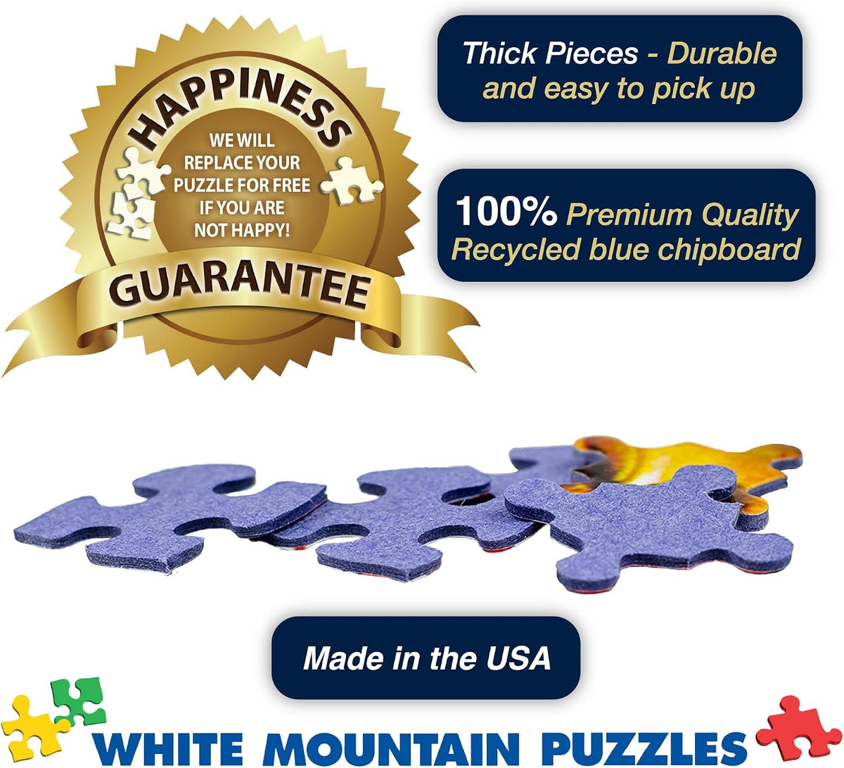 White Mountain 1000 Piece Jigsaw Puzzle Adults Fun Vintage, Did You Know
