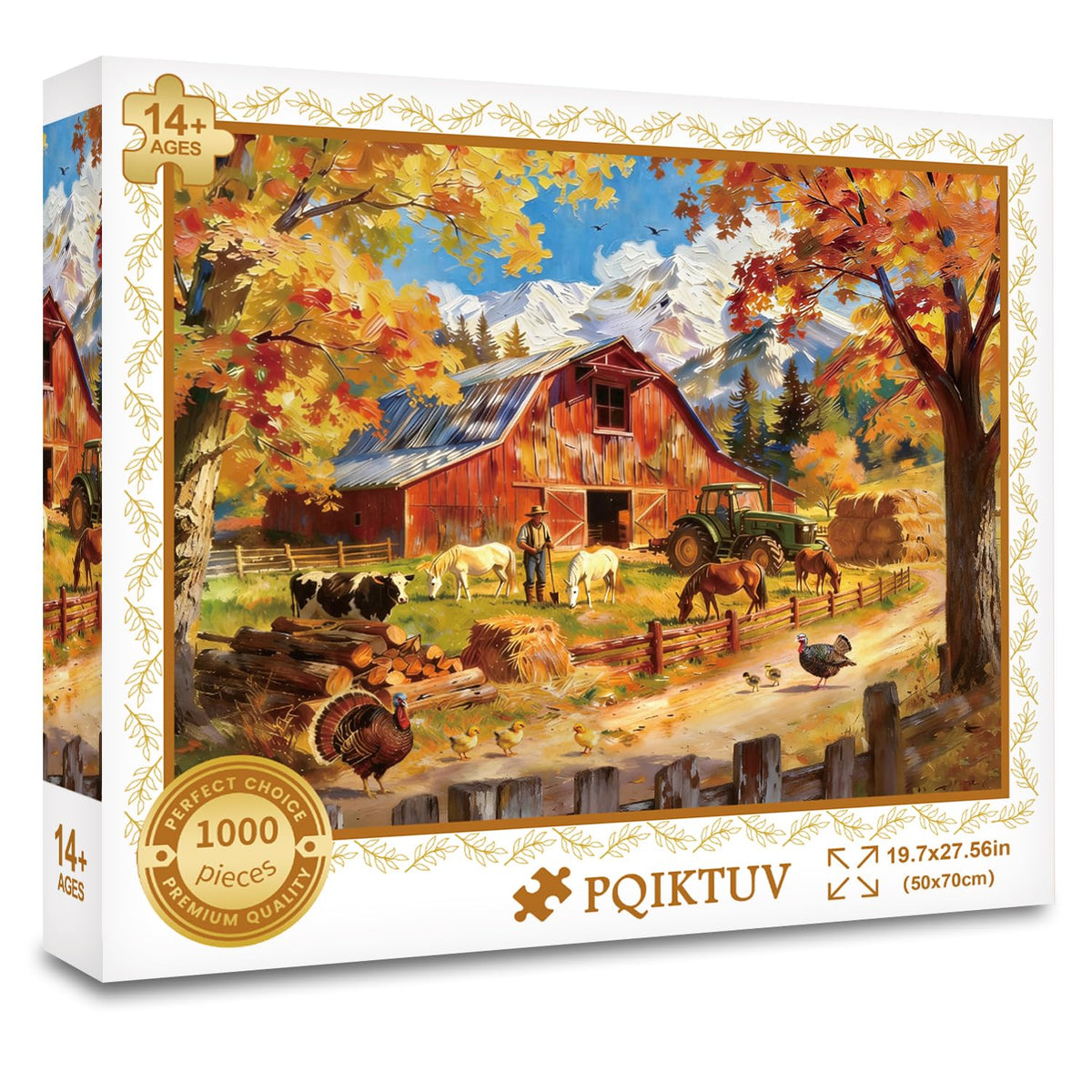 1024 Piece Puzzle for Adults, Four Seasons Window View