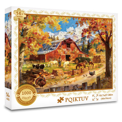 1024 Piece Puzzle for Adults, Four Seasons Window View