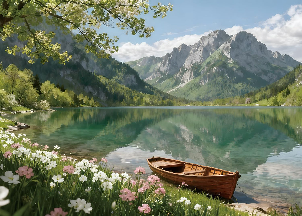 1024 Piece Puzzle for Adults, Four Seasons Window View