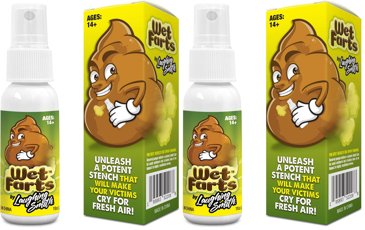 Laughing Smith - Wet Farts - Potent Stink Spray - Extra Strong Stink - Hilarious Gag Gifts & Pranks for Adults or Kids - Prank Stink Stuff - Non Toxic - Smells Like Really 'Bad' Gas