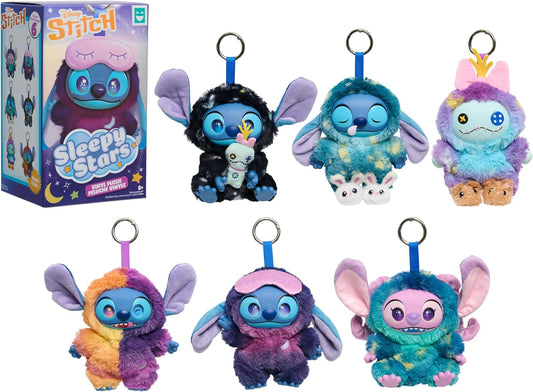 HAPPY HAUL Disney Stitch Sleepy Stars Vinyl Plush Clip-on Surprise Toy