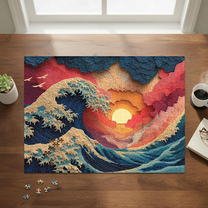 Great Wave (#2) – 1000 Piece Jigsaw Puzzle for Adults - Final Piece Puzzles