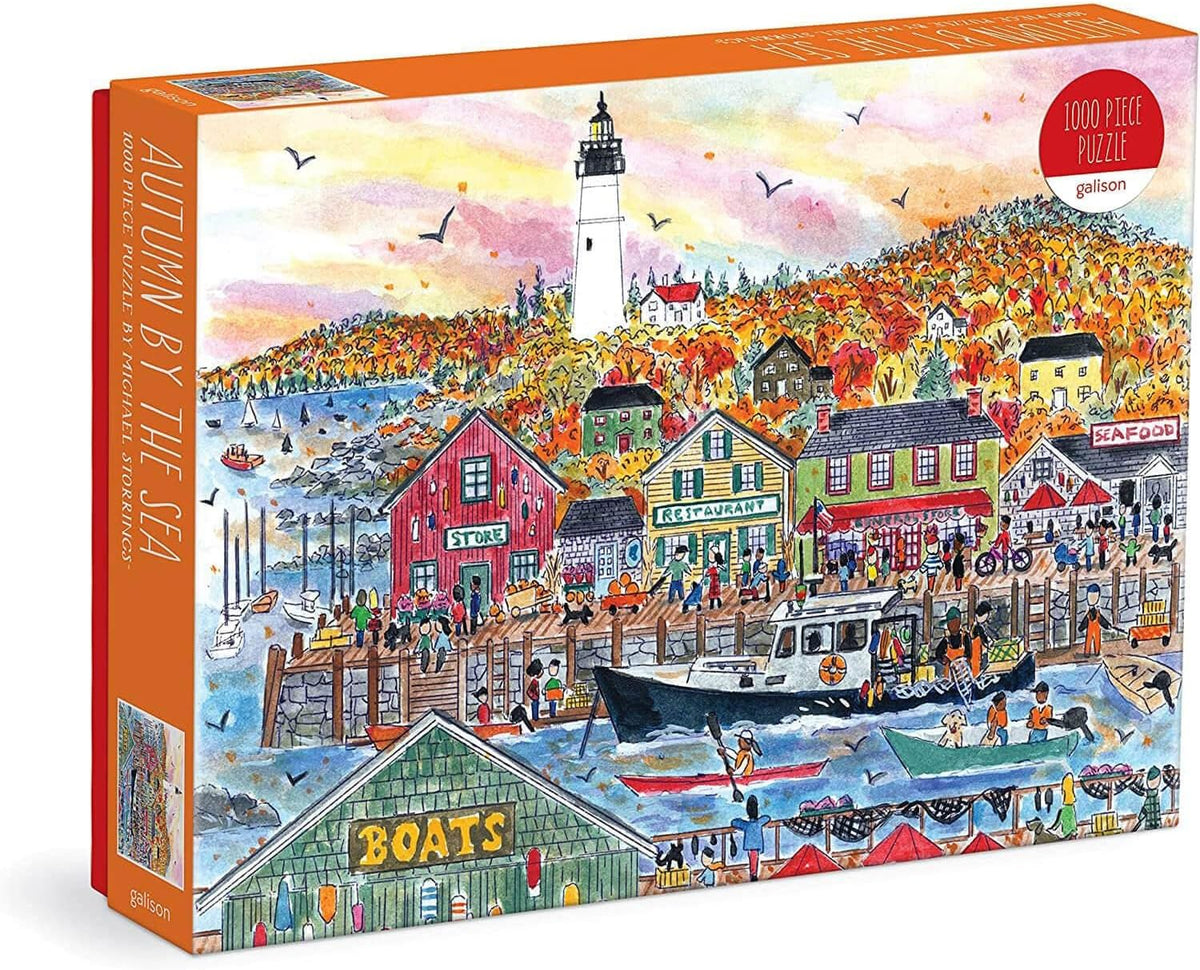 Galison - Autumn By the Sea 1000 Piece Jigsaw Puzzle for Adults