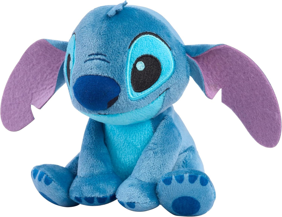 Disney Stitch 7.5" Small Stitch Stuffed Animal - Floppy Ears, Soft & Huggable, Toy for Fans & Kids by Just Play