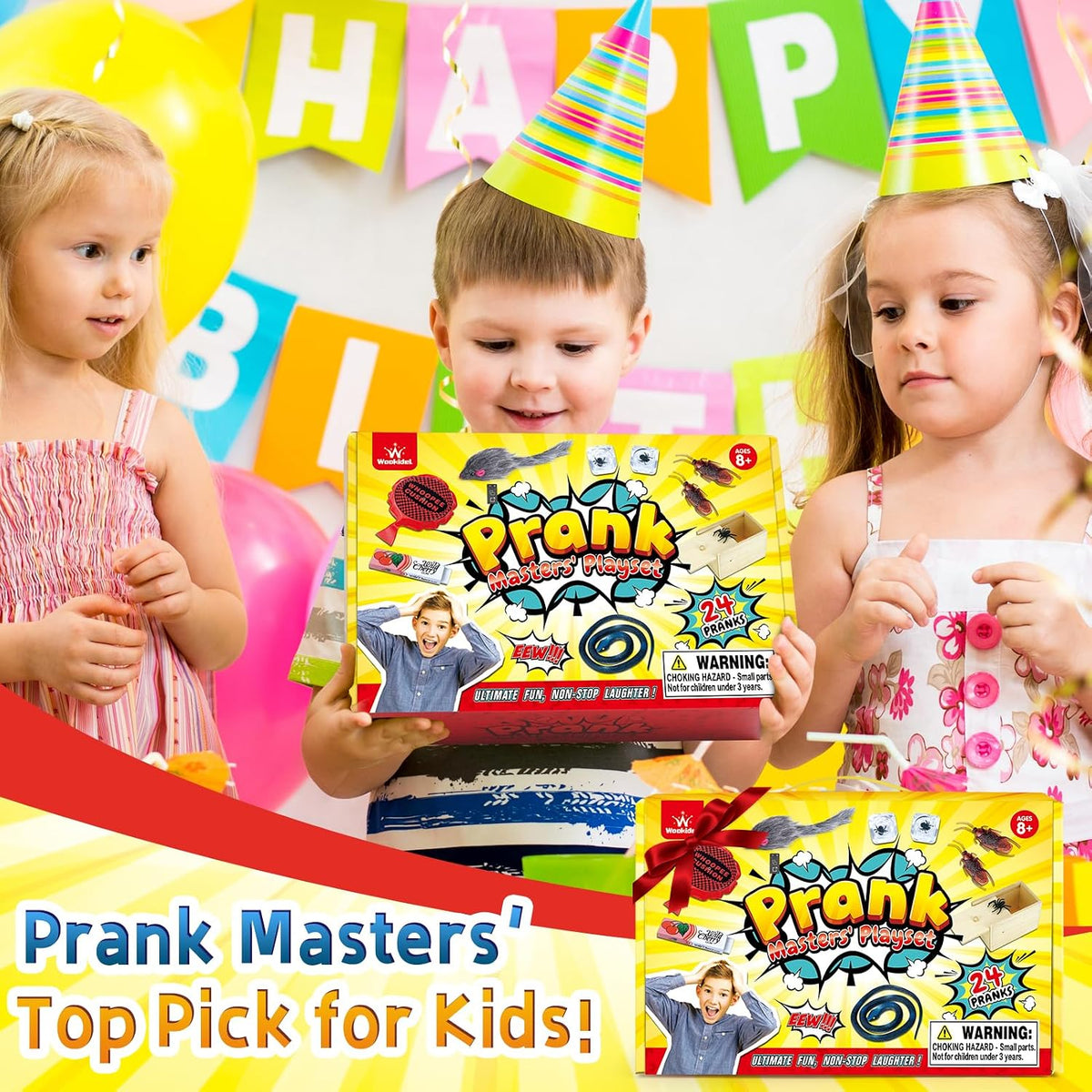 wookidel Prank Kit-35 Pranks for Kids & Adults, Prank Stuff April Fools