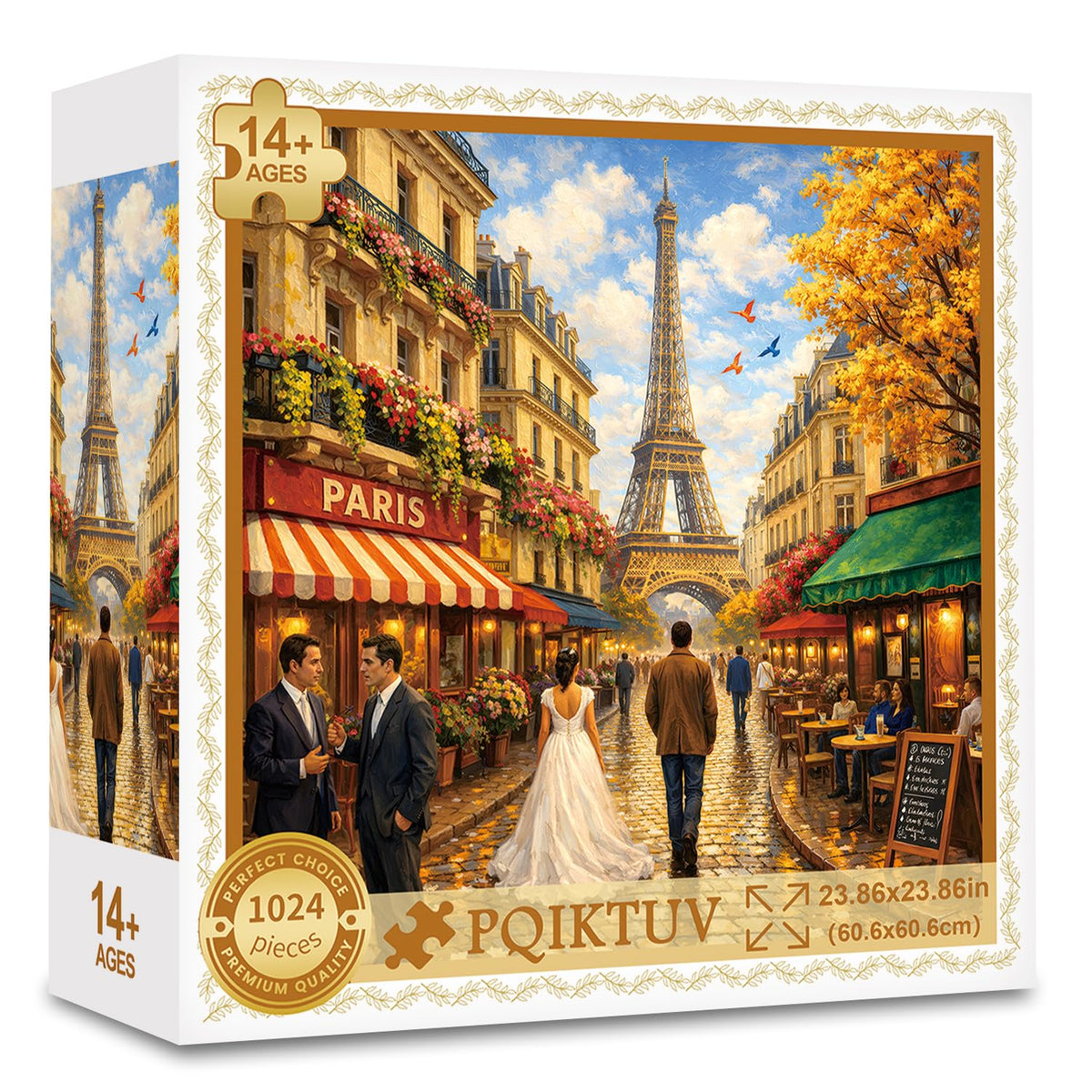 1024 Piece Puzzle for Adults, Four Seasons Window View