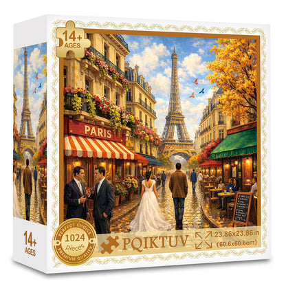 1024 Piece Puzzle for Adults, Four Seasons Window View