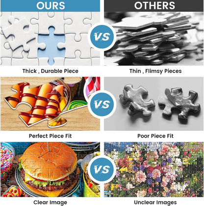 500 Piece Puzzle for Adults, Hamburger Jigsaw Puzzles 500 Pieces