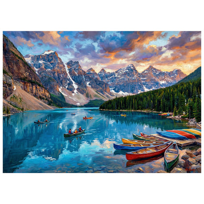 Starry Aurora Lake Puzzles for Adults 1000 Pieces,Interlocking No Dust
