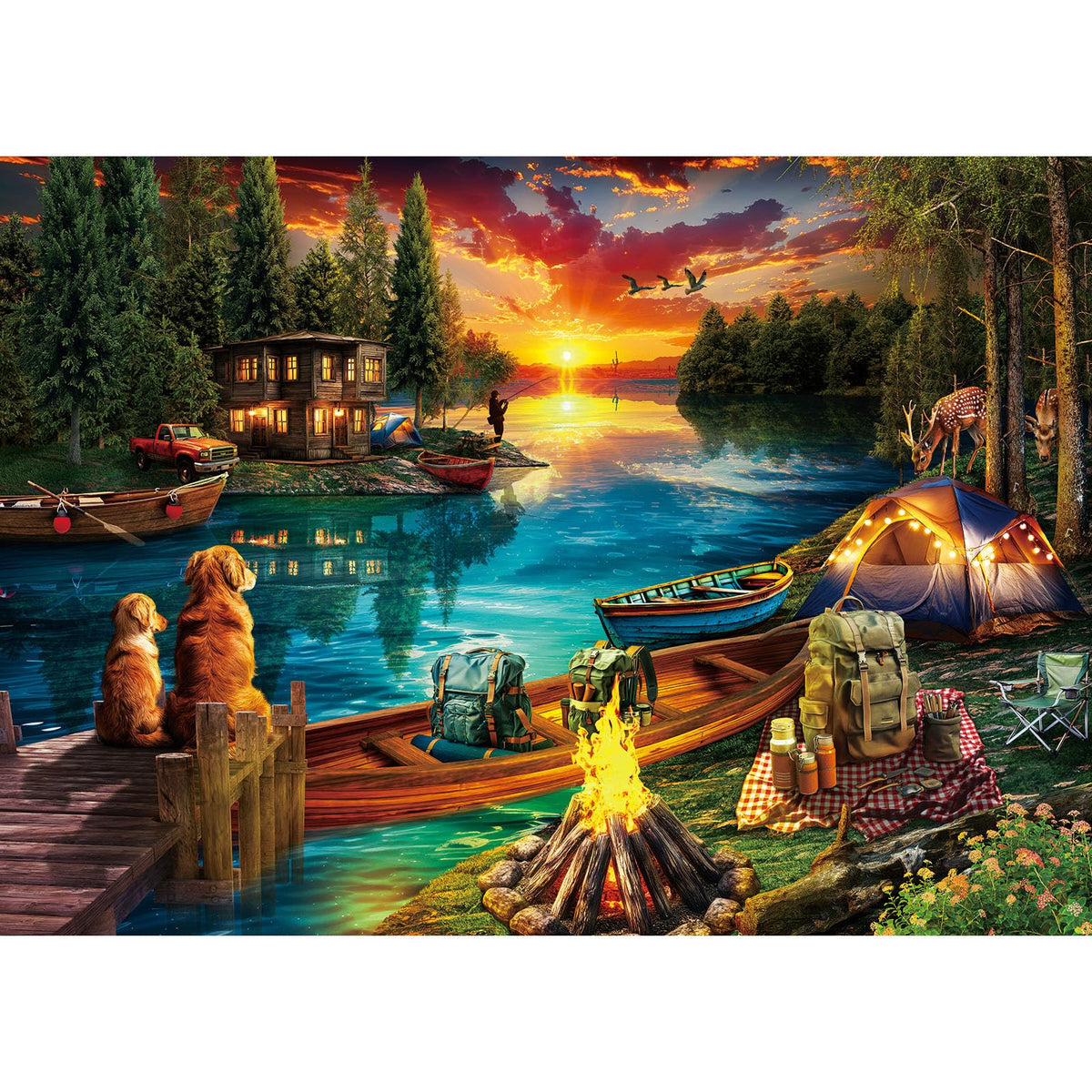 1000 Piece Puzzle for Adults, Flower House Jigsaw Puzzle, Family Puzzles Game, Interlock Perfectly No Dust, Home Decoration Puzzle, Gifts for Parents