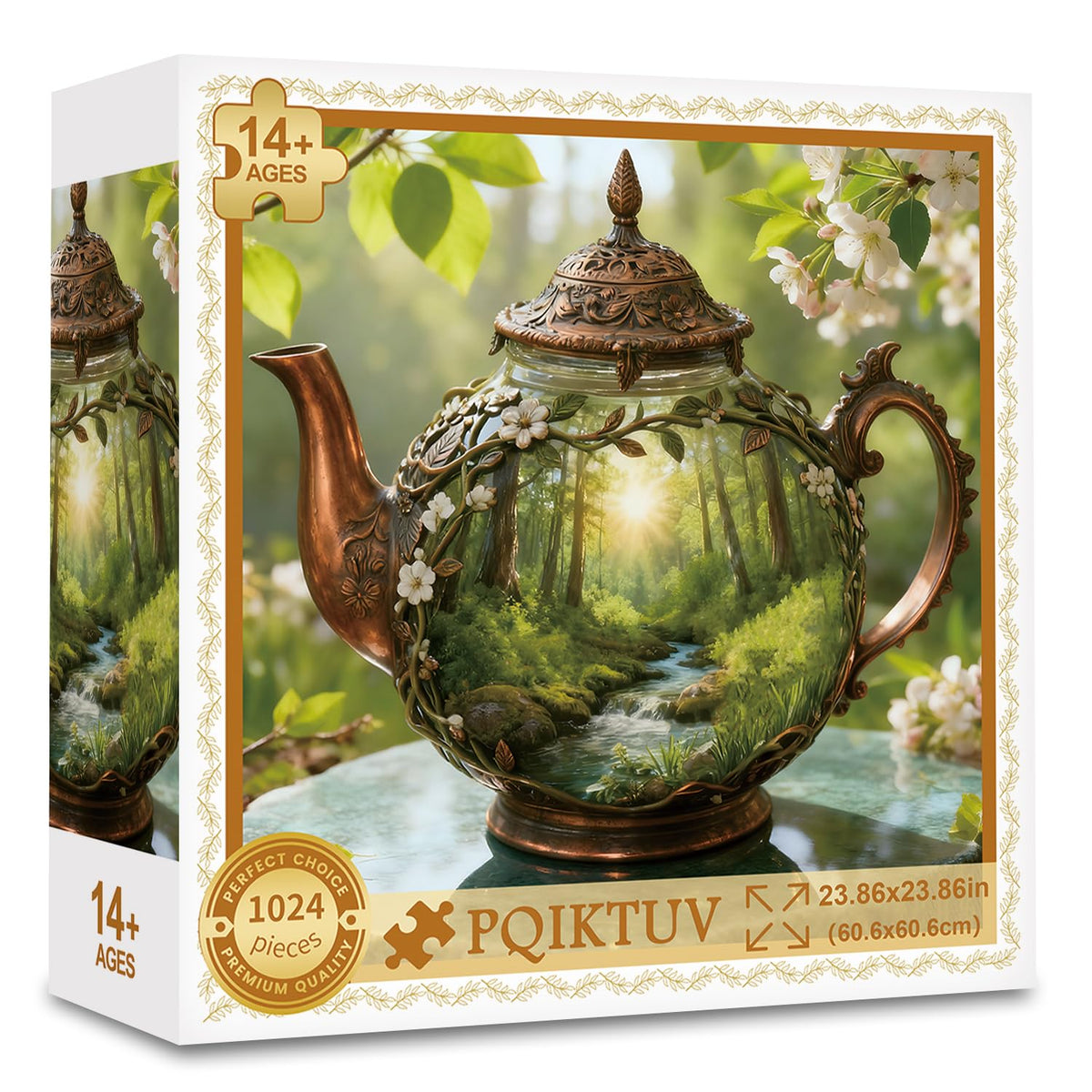 1024 Piece Puzzle for Adults, Four Seasons Window View