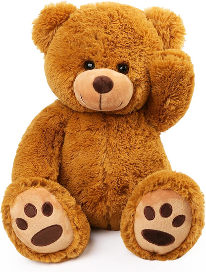LotFancy Teddy Bear Stuffed Animals, 20 inch Soft Plush Toy, Brown