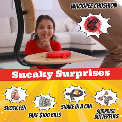 BLOONSY Prank Kit for Kids, 20 Ultimate Practical Jokes and Prank Toys