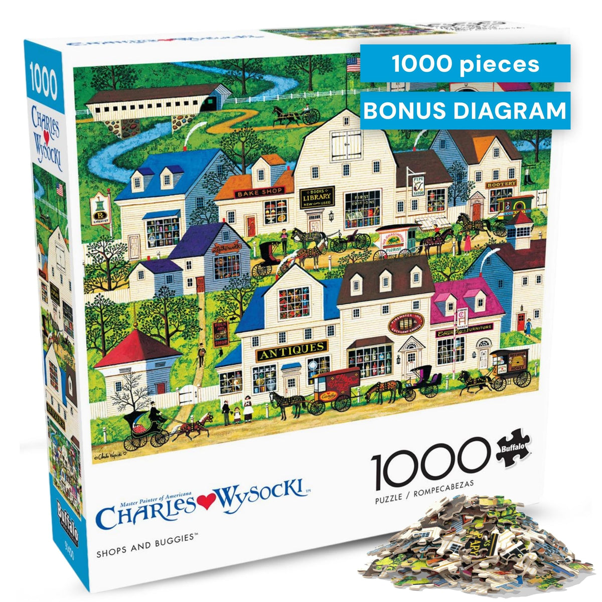 Buffalo Games - Charles Wysocki Know It All - 1000 Piece Puzzle for Adults