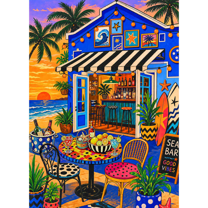 HUADADA Puzzles for Adults 1000 Pieces-Rabbit House Puzzles
