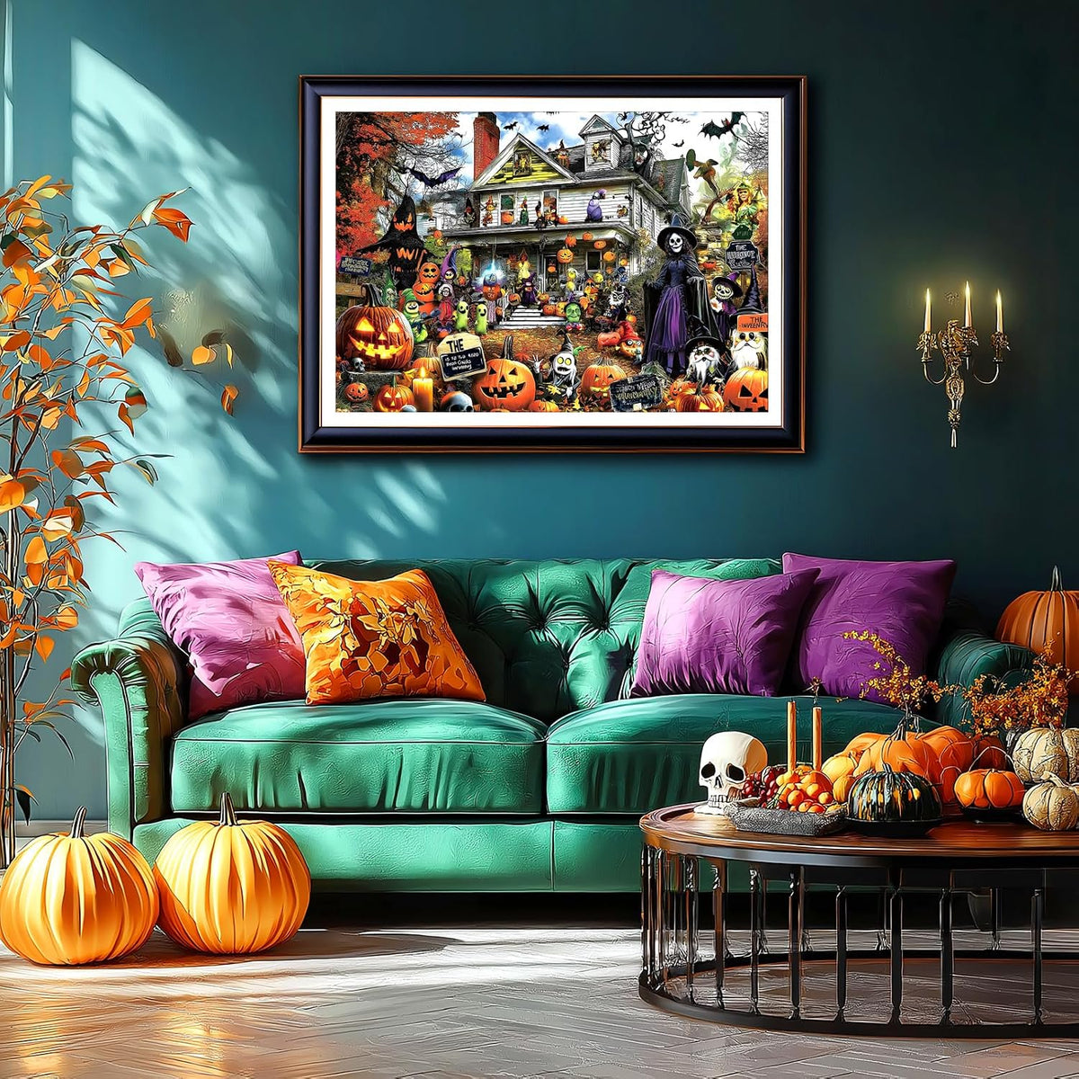 MINIWAN Halloween 1000 Piece Jigsaw Puzzle for Adults, 27.5" x 19.7"