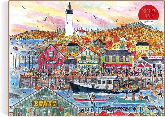 Galison - Autumn By the Sea 1000 Piece Jigsaw Puzzle for Adults