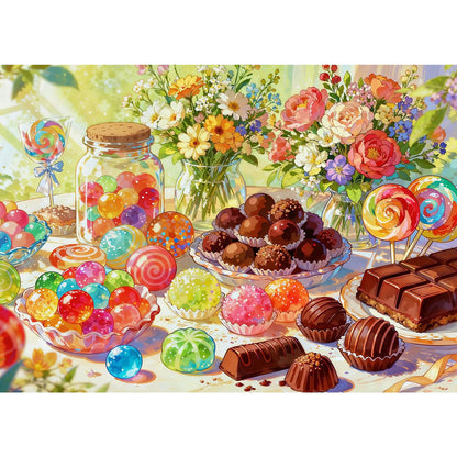 1000 Piece Puzzle for Adults, Flower House Jigsaw Puzzle, Family Puzzles Game, Interlock Perfectly No Dust, Home Decoration Puzzle, Gifts for Parents