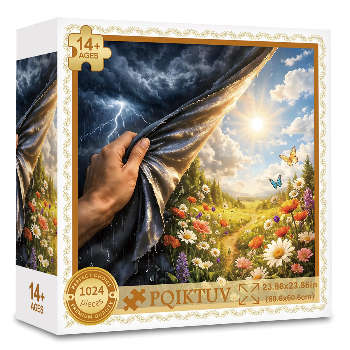1024 Piece Puzzle for Adults, Four Seasons Window View