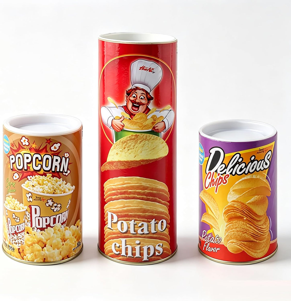 Cooplay Popup Snake in a Popcorn Can Prank, Halloween Fools Day Party Magic Trick Joke Gadget Fun Prank Gag Friend Christmas Toy