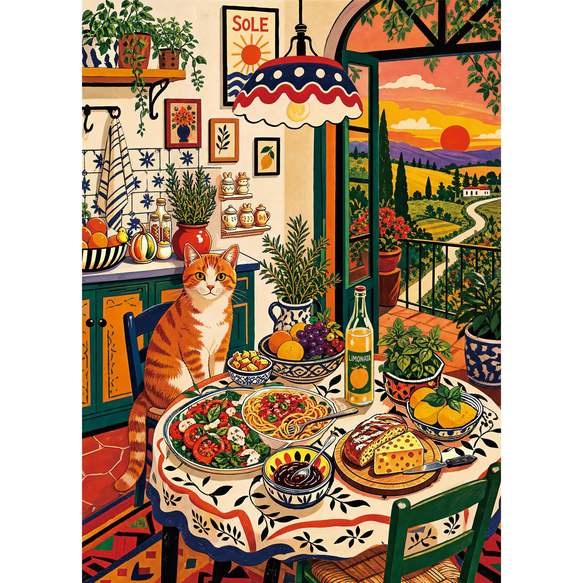 HUADADA Puzzles for Adults 1000 Pieces-Rabbit House Puzzles