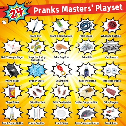 wookidel Prank Kit-35 Pranks for Kids & Adults, Prank Stuff April Fools