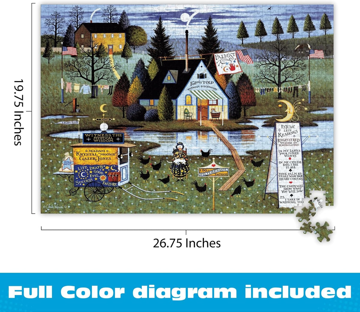 Buffalo Games - Charles Wysocki Know It All - 1000 Piece Puzzle for Adults