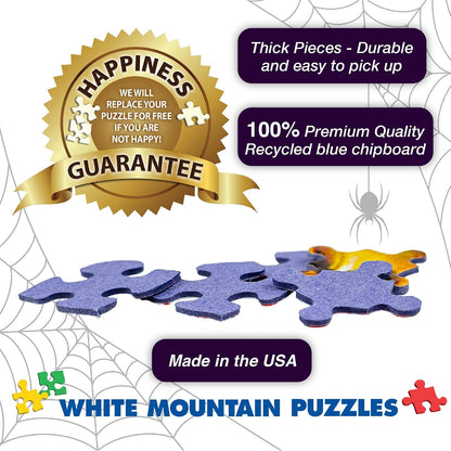 White Mountain 1000 Piece Jigsaw Puzzle Spooky Monster, Halloween Crochet