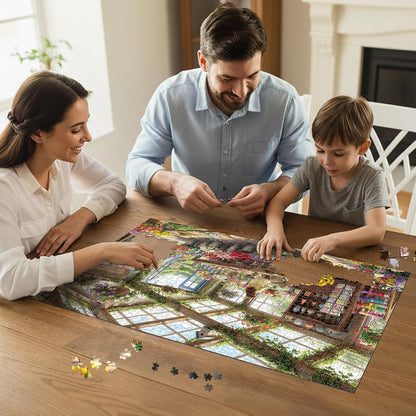 Cozy Flower Shop Puzzles for Adults 1000 Pieces,Cardboard 27.5x19.6in