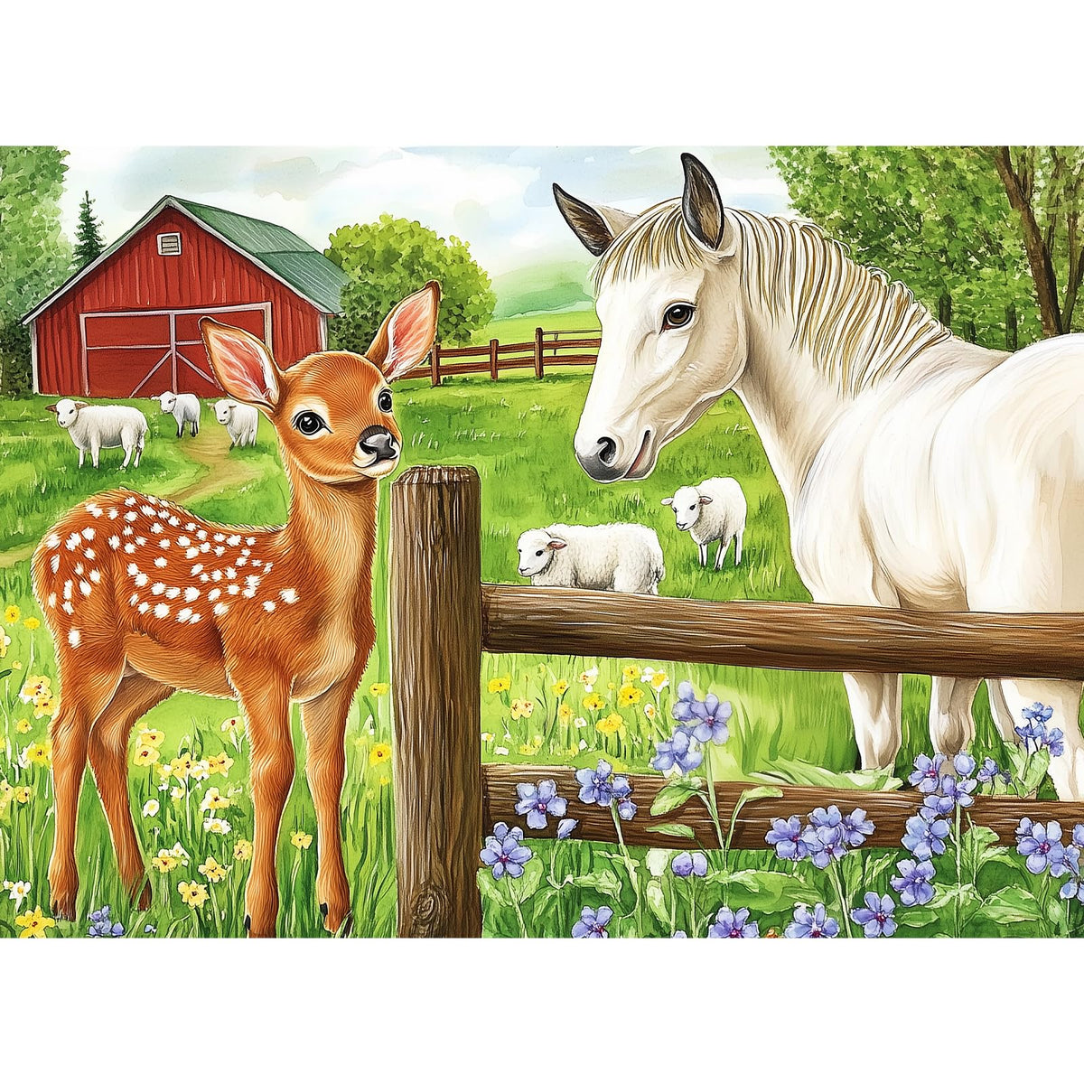 300 Piece Jigsaw Puzzle for Adults, Fun at The Amusement Park Dog Puzzles