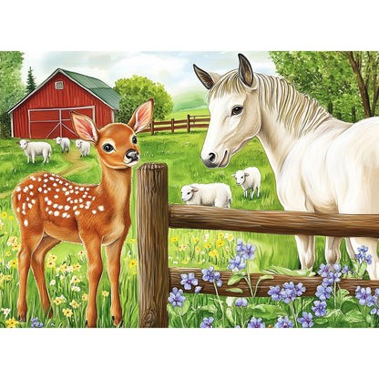 300 Piece Jigsaw Puzzle for Adults, Fun at The Amusement Park Dog Puzzles