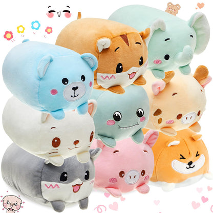 9 Pcs Stuffed Animals Plushies Bulk 8"Cute Plush Toys, 9 Cute Animal