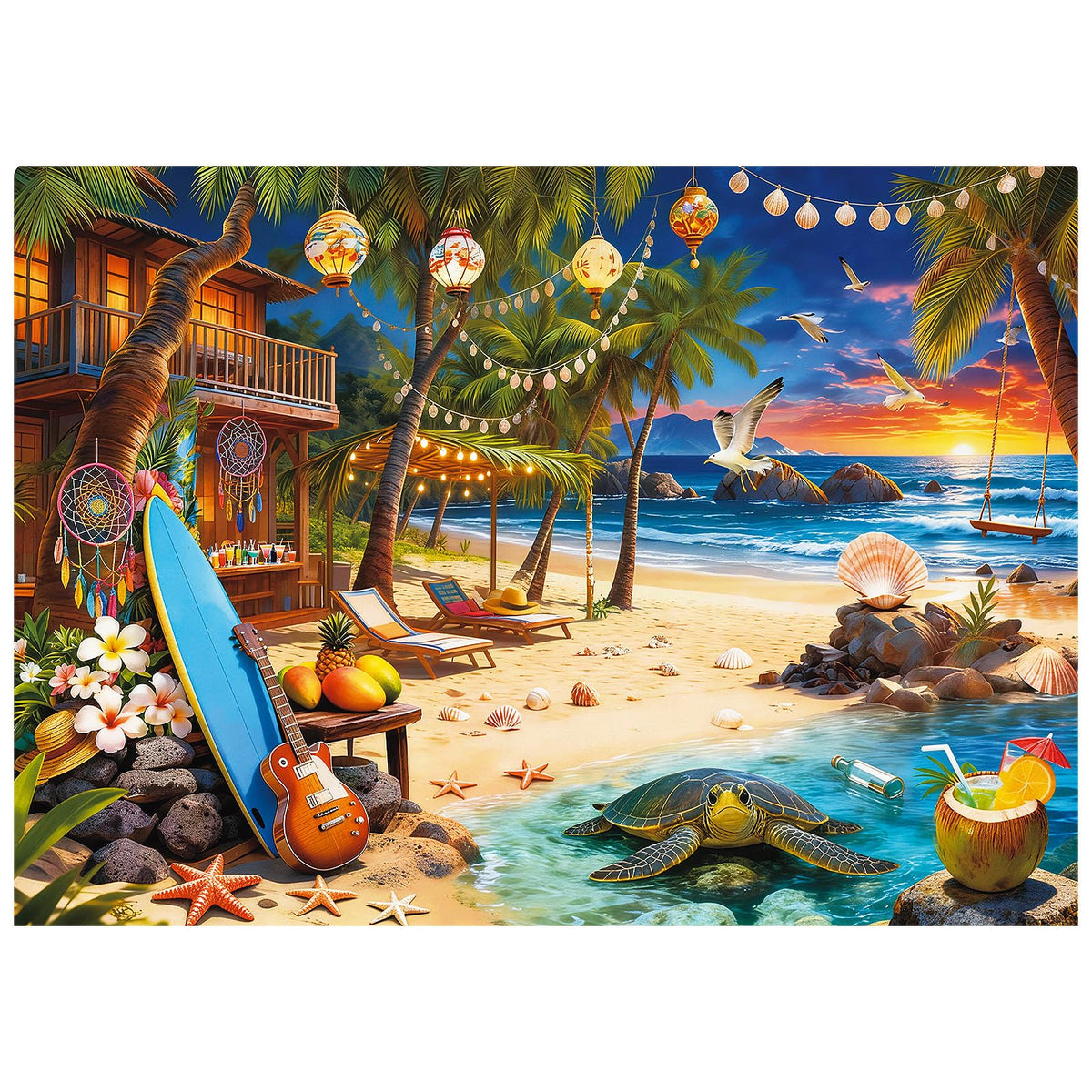Beach House Puzzles for Adults 1000 Pieces