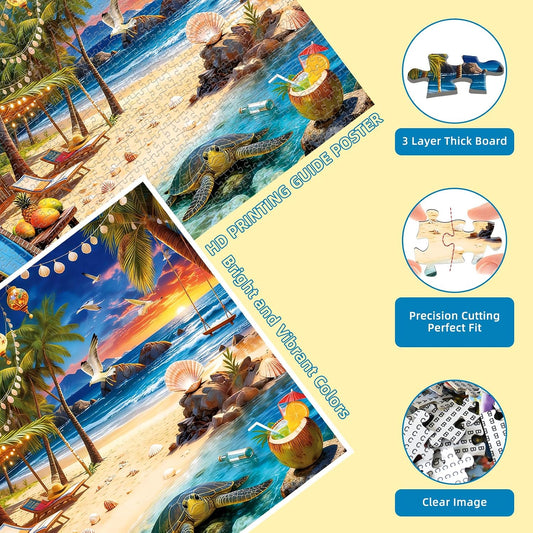 Beach House Puzzles for Adults 1000 Pieces