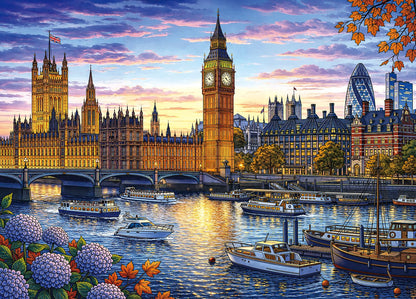 1024 Piece Puzzle for Adults, Four Seasons Window View