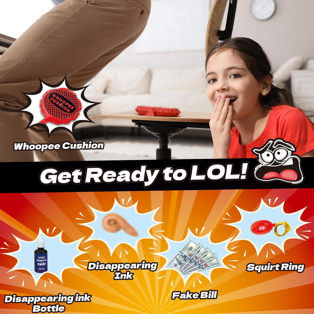 wookidel Prank Kit, 25 PCS Prank Stuff for Kids