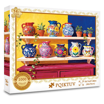 1024 Piece Puzzle for Adults, Four Seasons Window View