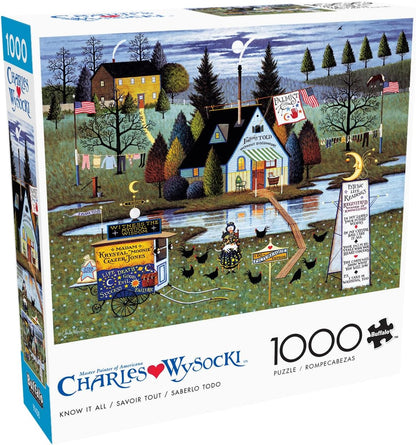 Buffalo Games - Charles Wysocki Know It All - 1000 Piece Puzzle for Adults