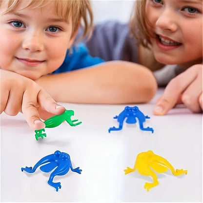 24pc 12pc Multicolor Bouncing Frog Interactive Family Game Plastic Frog Toy Children's Toy (random Color)