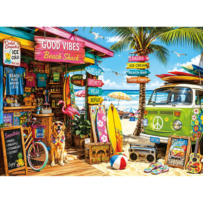 Jigsaw Puzzle for Adults 500 Pieces – 500 Piece Puzzle with Scenic Cabin, Interlocking Adult Puzzles, Letter Clues, Home Decor Gift | 20.5 x 15 in