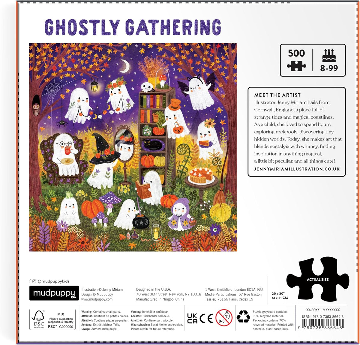 Mudpuppy - Ghostly Gathering 500 Piece Jigsaw Puzzle