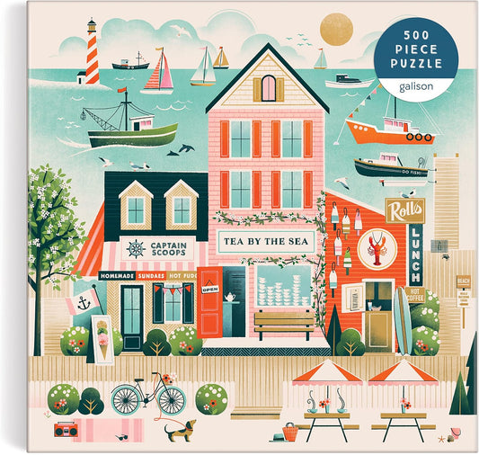 Galison - Beside the Sea 500 Piece Jigsaw Puzzle for Adults