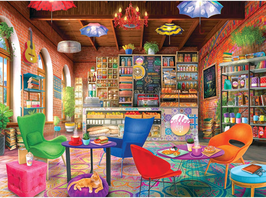 RoseArt My Happy Place Boho Coffeeshop 750 Piece Jigsaw Puzzle