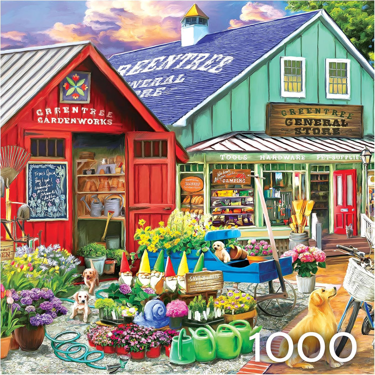 RoseArt Hobby Haven Greentree Garden Center 1000 Piece Jigsaw Puzzle